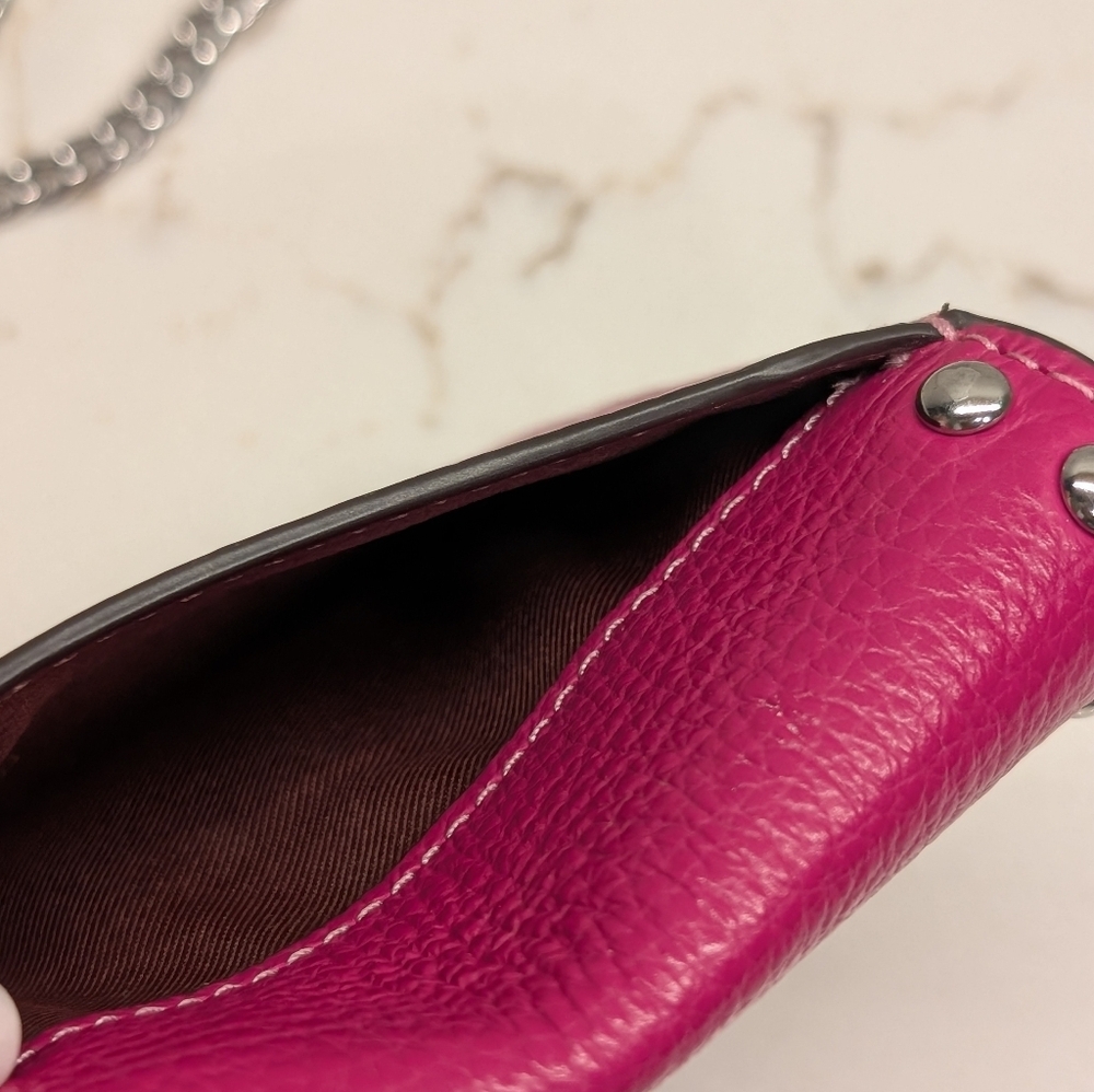 Coach Crossbody Bag - EUC Fuschia 4x3 Inches - Picture 9 of 16